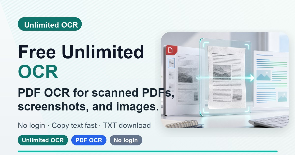 Ocr Sheet.pdf Free Unlimited OCR for Images and PDFs | PDF OCR Online